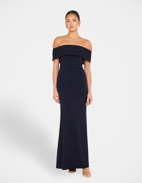 Barb Off Shoulder Gown
